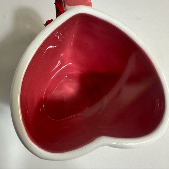 Lang Pink XOXO Heart Shape Mug Coffee Mug Painted By Hand. - Picture 5 of 11